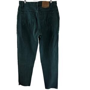 Levi's 551 Relaxed Fit Tapered Leg Vintage 90s Green Denim Jeans 14  32 x 29 USA